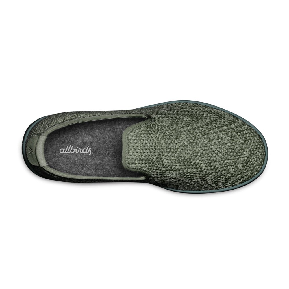 Allbirds Women\'s Slip-Ons Olive - Tree Loungers - 61570ORKE